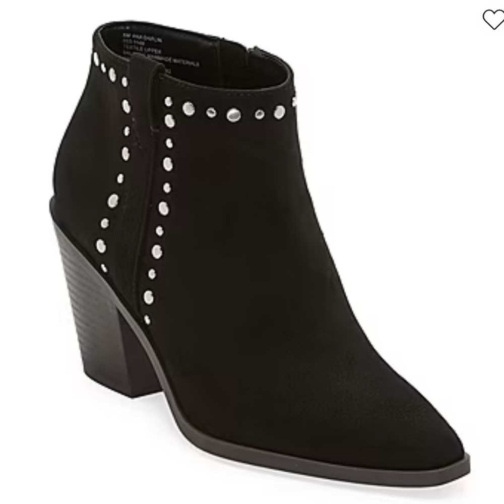a.n.a Womens Darlin Stacked Heel Booties